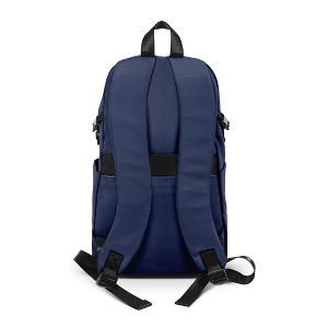 B.S.D.S冰山袋鼠 - 悠活詩集 - 格紋多口袋附插袋後背包 - 寶藍色【S-218B】