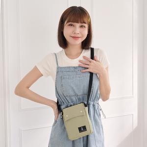 B.S.D.S冰山袋鼠 - 悠活詩集 - 格紋直立雙層斜背小包 - 卡其綠【S129-3G】
