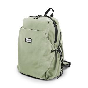 B.S.D.S冰山袋鼠 - 悠活詩集 - 格紋學院風後背包 - 卡其綠【D-1393G】