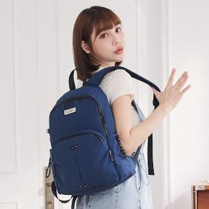 B.S.D.S冰山袋鼠 - 悠活詩集 - 格紋造型後背包 - 寶藍色【S-205B】