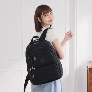 B.S.D.S冰山袋鼠 - 蜜糖日記 - 輕旅多口袋附插袋胸扣後背包 - 黑色【A218K】
