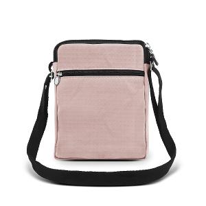 B.S.D.S冰山袋鼠 - 悠活詩集 - 格紋直立雙層斜背小包 - 粉色【S129-3P】