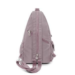 B.S.D.S冰山袋鼠 - 時光旅人 - 知性插扣單肩後背兩用包 - 淡紫色【B1367PR】