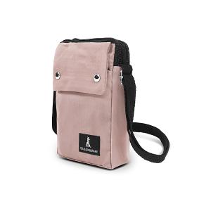 B.S.D.S冰山袋鼠 - 悠活詩集 - 格紋直立雙層斜背小包 - 粉色【S129-3P】