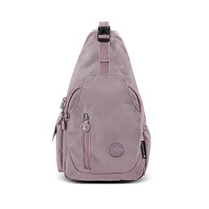 B.S.D.S冰山袋鼠 - 時光旅人 - 知性插扣單肩後背兩用包 - 淡紫色【B1367PR】