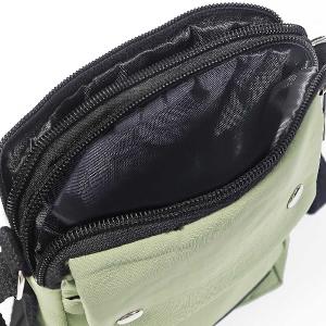 B.S.D.S冰山袋鼠 - 悠活詩集 - 格紋直立雙層斜背小包 - 灰藍色【S129-3KB】