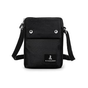 B.S.D.S冰山袋鼠 - 悠活詩集 - 格紋直立雙層斜背小包 - 黑色【S129-3K】