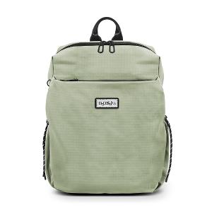 B.S.D.S冰山袋鼠 - 悠活詩集 - 格紋學院風後背包 - 卡其綠【D-1393G】