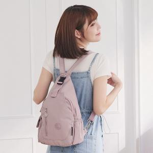 B.S.D.S冰山袋鼠 - 時光旅人 - 知性插扣單肩後背兩用包 - 淡紫色【B1367PR】
