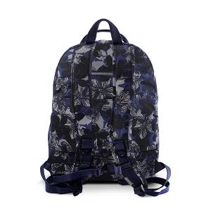 B.S.D.S冰山袋鼠 - 楓糖瑪芝 - 輕旅多口袋附插袋胸扣後背包 - 花繪風【A218BF】