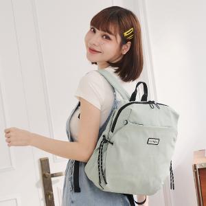 B.S.D.S冰山袋鼠 - 悠活詩集 - 格紋學院風後背包 - 灰藍色【D-1393KB】