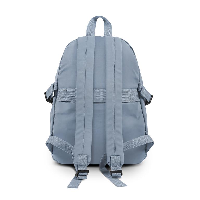 B.S.D.S冰山袋鼠 - 樂活遊記 - 格紋簡約風附插袋後背包 - 藍色【D-1203B】