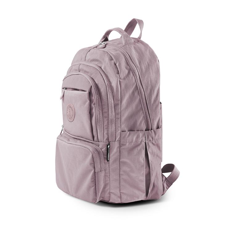 B.S.D.S冰山袋鼠 - 蜜糖日記 - 輕旅多口袋附插袋胸扣後背包 - 粉紫色【A218PR】