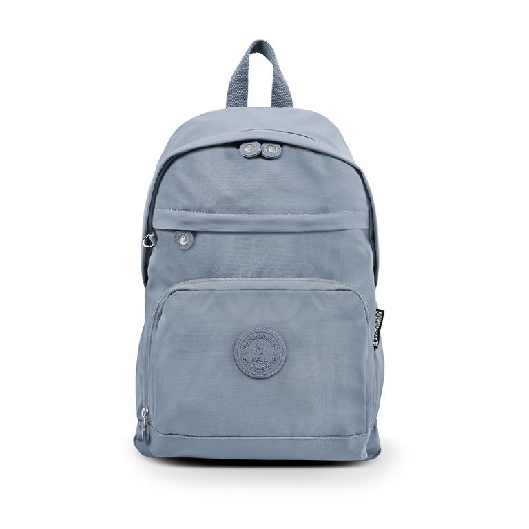 B.S.D.S冰山袋鼠 - 樂活遊記 - 格紋經典風附插袋後背包 - 藍色【D-1202B】