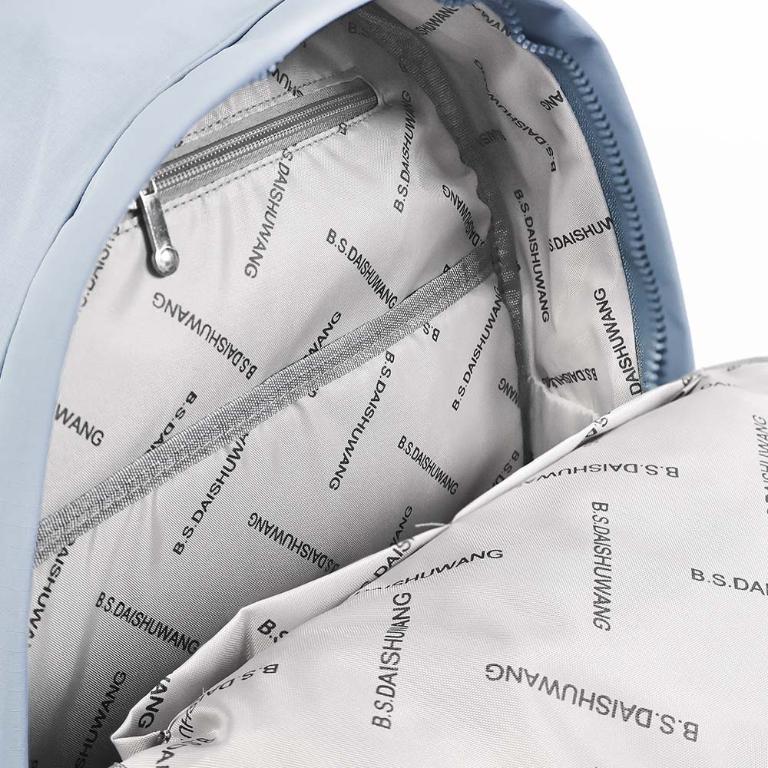 B.S.D.S冰山袋鼠 - 樂活遊記 - 格紋經典風附插袋後背包 - 黑色【D-1202K】