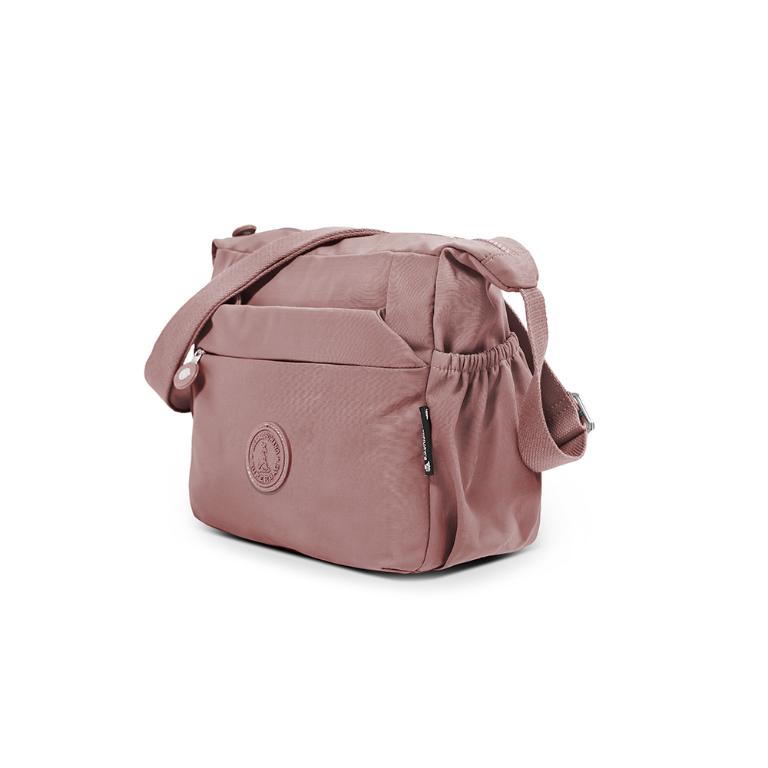 B.S.D.S冰山袋鼠 - 樂活遊記 - 格紋多層收納斜背包 - 香檳粉【S204CP】