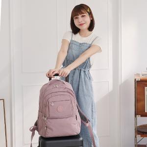 B.S.D.S冰山袋鼠 - 蜜糖日記 - 輕旅多口袋附插袋胸扣後背包 - 粉紫色【A218PR】
