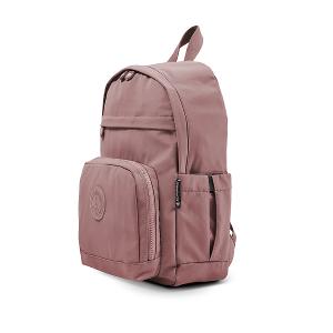 B.S.D.S冰山袋鼠 - 樂活遊記 - 格紋經典風附插袋後背包 - 香檳粉【D-1202CP】
