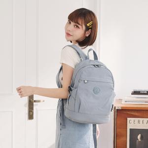 B.S.D.S冰山袋鼠 - 樂活遊記 - 格紋簡約風附插袋後背包 - 藍色【D-1203B】