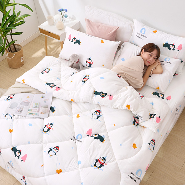 【DUYAN 竹漾】Heat/Fi 可水洗羽絲絨被 / 企鵝日常 台灣製