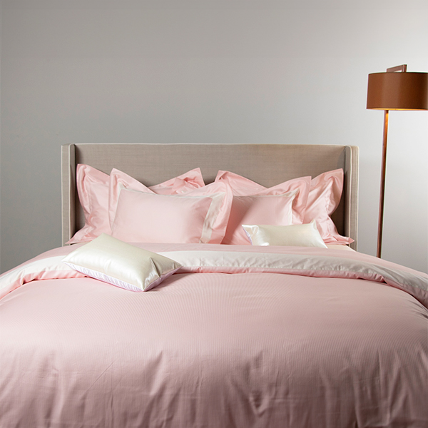 線上特賣｜【寬庭】義大利緹花寢飾四件式｜夢之影 霓霧粉