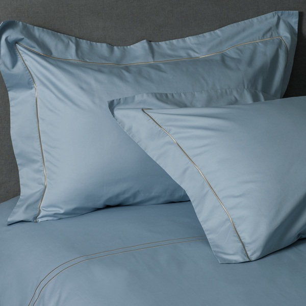 線上特賣｜【寬庭】進口長纖棉寢飾四件式｜純色 super416 蔚藍