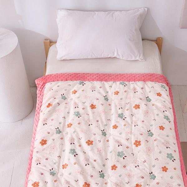 【DUYAN 竹漾】Heat Fi 兒童 精梳棉豆豆安撫被 冬被/ 120x150cm /  蓓蕾少女