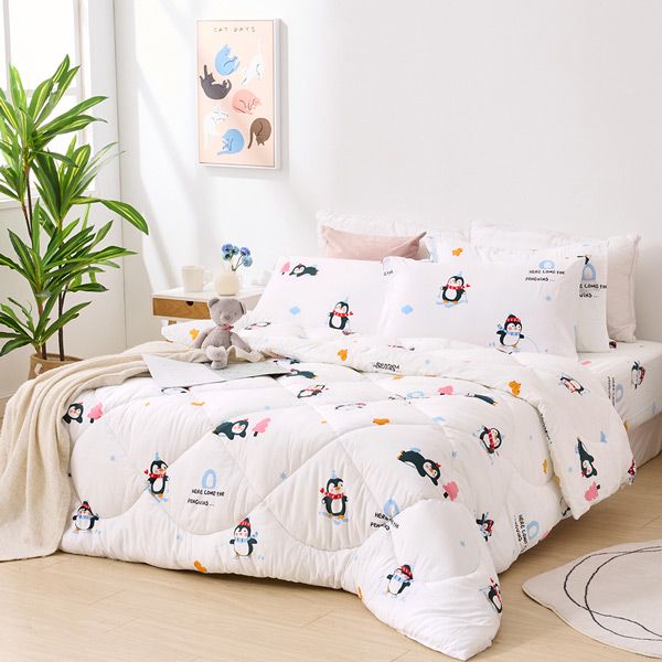 【DUYAN 竹漾】Heat/Fi 可水洗羽絲絨被 / 企鵝日常 台灣製