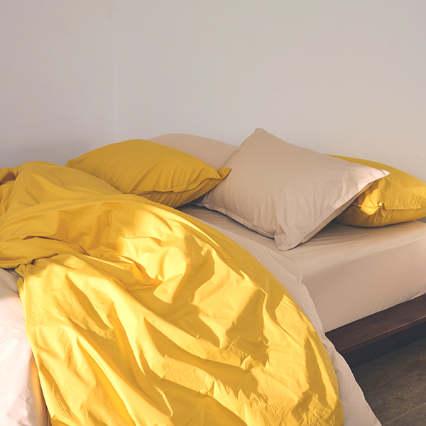 【寬庭】義大利簡約寢飾四件式｜繽紛 鳳梨黃