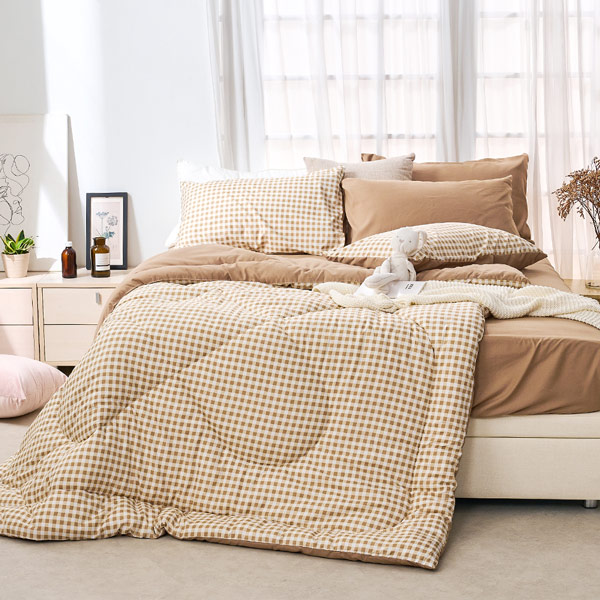 【DUYAN 竹漾】Heat/Fi 可水洗羽絲絨被 / 焦糖奶茶 台灣製