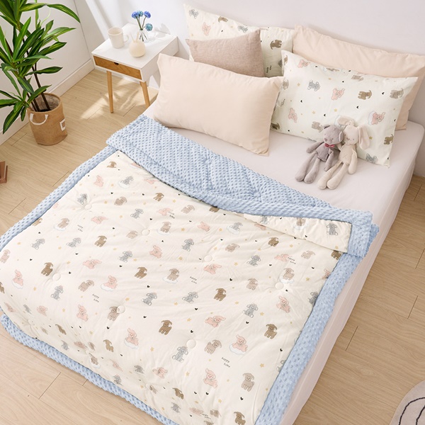 【DUYAN 竹漾】Heat Fi 豆豆絨大豆抗菌冬被 / 150x200cm /  小羊夢境