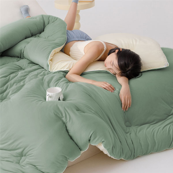 【DUYAN 竹漾】棉被 / Heat Fi / 超柔針織抗菌雲朵被 / 日出森野