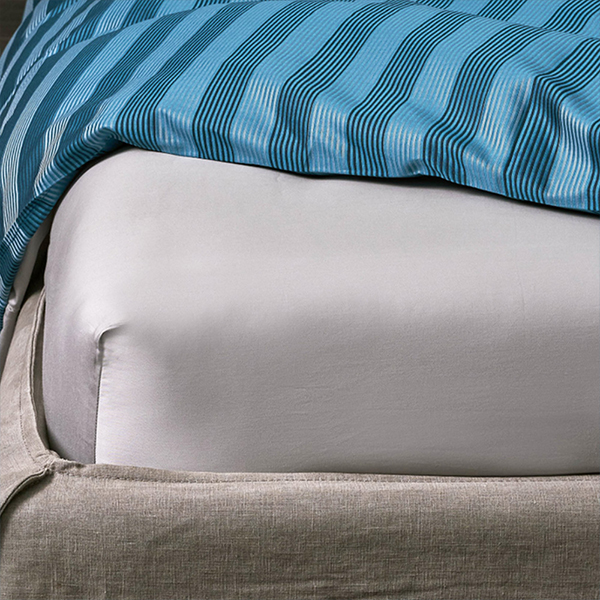 【寬庭】義大利緹花寢飾四件式｜安利略 藍綠緹花+晶岩灰