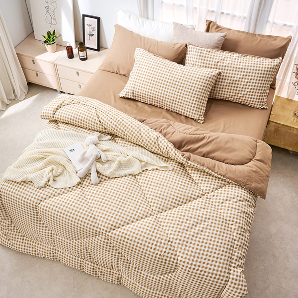 【DUYAN 竹漾】Heat/Fi 可水洗羽絲絨被 / 焦糖奶茶 台灣製