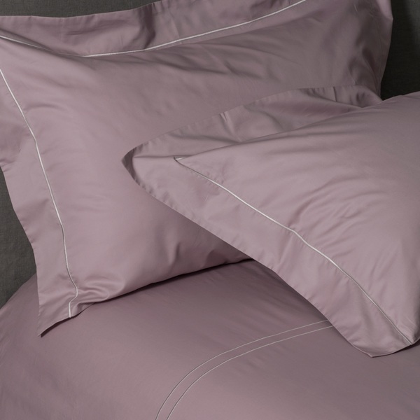 線上特賣｜【寬庭】進口長纖棉寢飾四件式｜純色 super416 霧灰粉