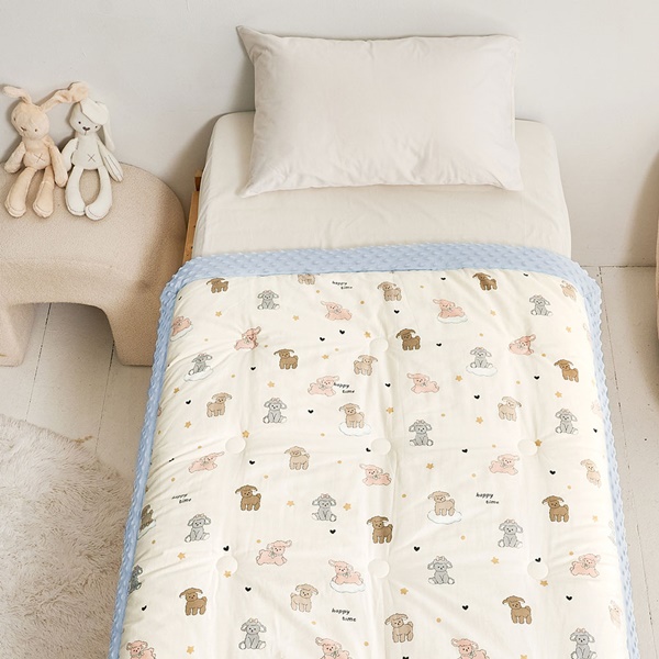 【DUYAN 竹漾】Heat Fi 兒童 精梳棉豆豆安撫被 冬被/ 120x150cm /  小羊夢境