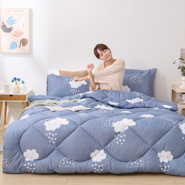 【DUYAN 竹漾】Heat/Fi 可水洗羽絲絨被 / 雲朵童話 台灣製