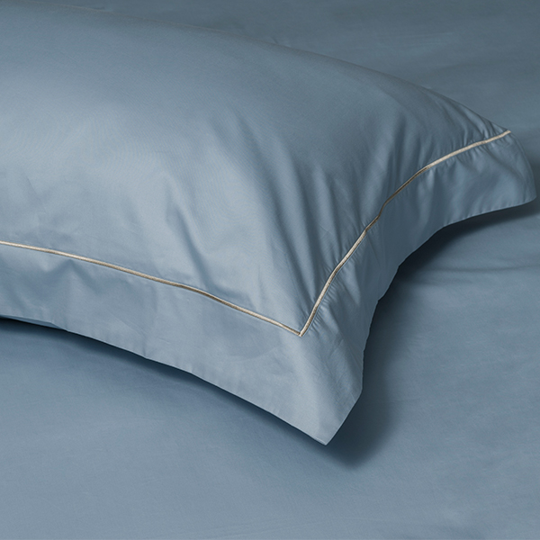 線上特賣｜【寬庭】進口長纖棉寢飾四件式｜純色 super416 蔚藍