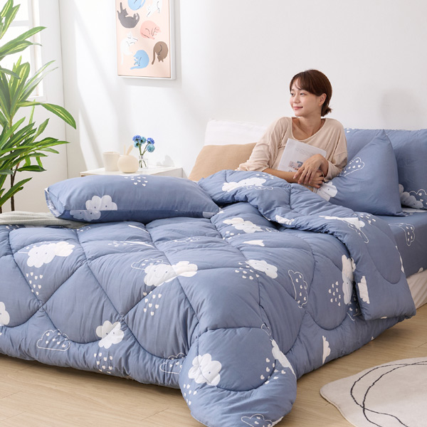 【DUYAN 竹漾】Heat/Fi 可水洗羽絲絨被 / 雲朵童話 台灣製