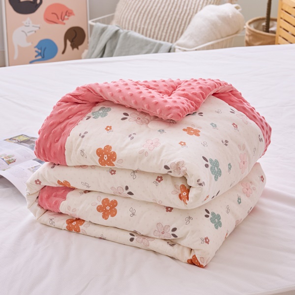 【DUYAN 竹漾】Heat Fi 兒童 精梳棉豆豆安撫被 冬被/ 120x150cm /  蓓蕾少女