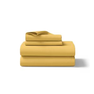 【寬庭】義大利簡約寢飾四件式｜繽紛 鳳梨黃