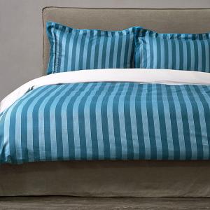 【寬庭】義大利緹花寢飾四件式｜安利略 藍綠緹花+晶岩灰