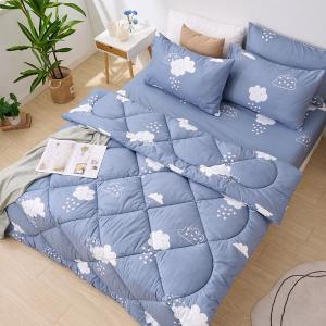 【DUYAN 竹漾】舒柔棉 雙人加大床包羽絲絨被組 / 雲朵童話 台灣製