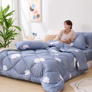 【DUYAN 竹漾】舒柔棉 雙人床包羽絲絨被組 /  雲朵童話 台灣製
