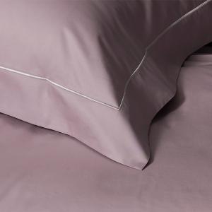 線上特賣｜【寬庭】進口長纖棉寢飾四件式｜純色 super416 霧灰粉
