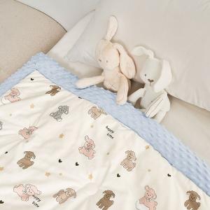 【DUYAN 竹漾】Heat Fi 兒童 精梳棉豆豆安撫被 冬被/ 120x150cm / 小羊夢境