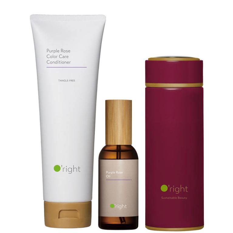 歐萊德 紫玫瑰護色護髮素250mL+護髮油100mL +贈 限定款續行杯(隨機出貨)