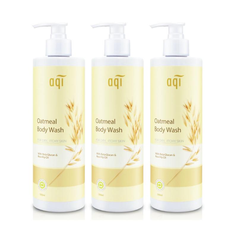澳洲aqi 燕麥玫瑰果油沐浴乳 500ml ×3