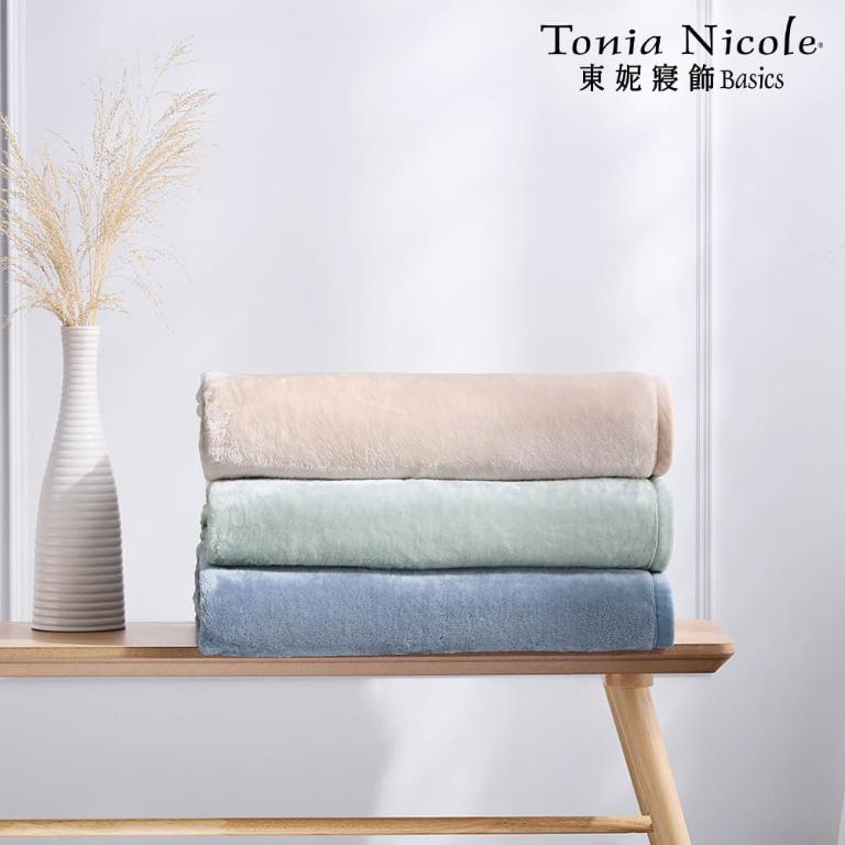 【Tonia Nicole 東妮寢飾】超細纖維素色雪芙蓉毯-多歀任選(雙人180x210cm)