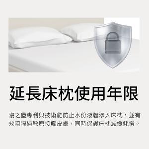 【美國寢之堡】 ICE西班牙天絲枕頭+床包式保潔墊 - 加大